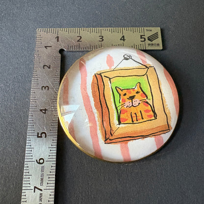 Fabulous wink: picture with cat