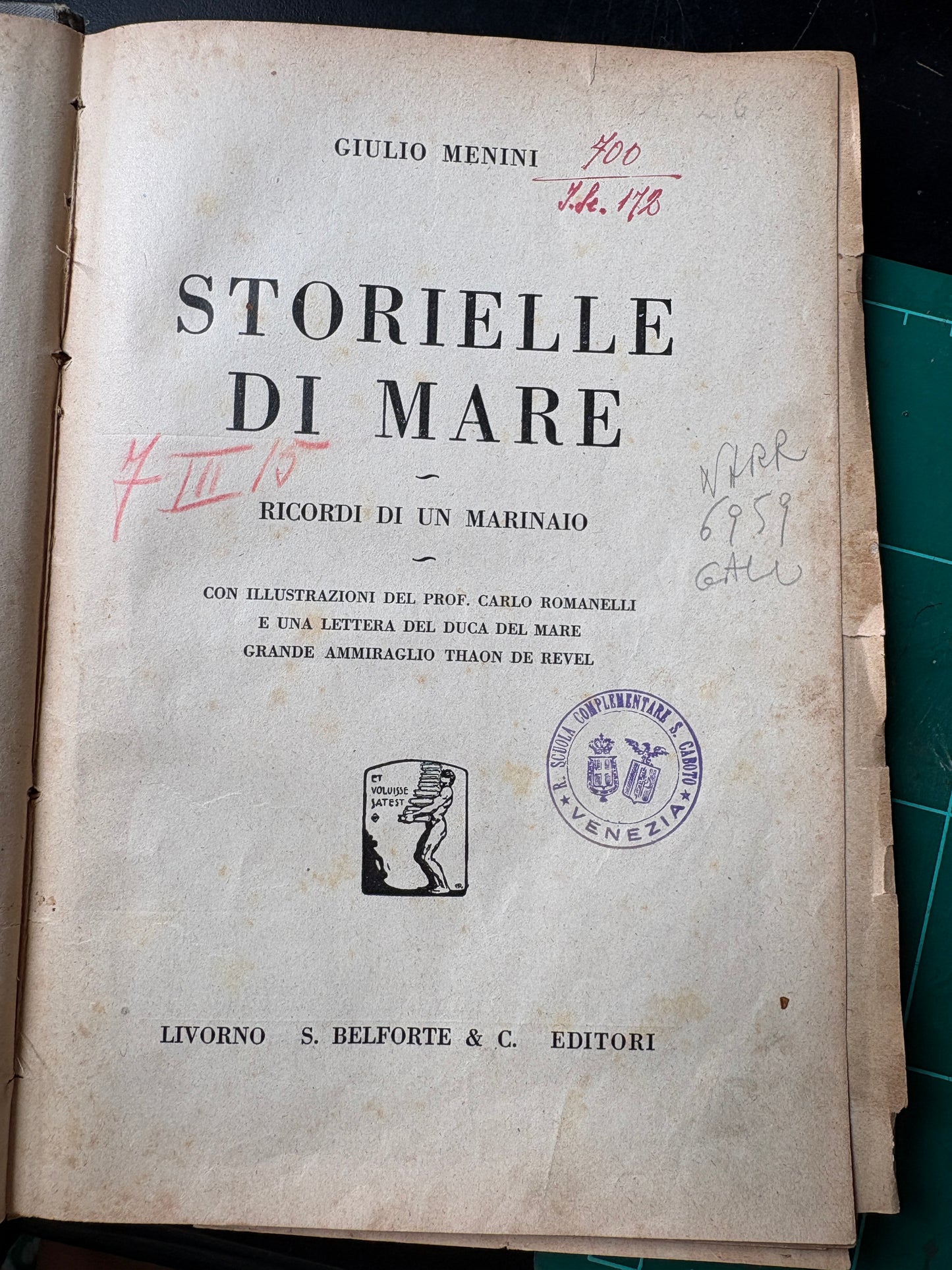 Shelfie – Piroscafo sul mare | 1926 | Storielle di mare – Ricordi di un marinaio