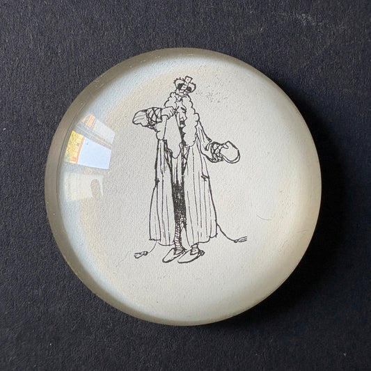 Fabulous wink: The King just woke up