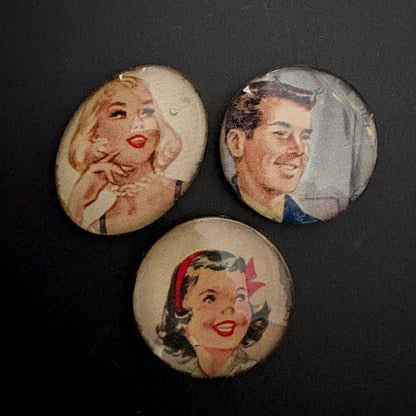 Hat-trick: man, woman, girl 1956