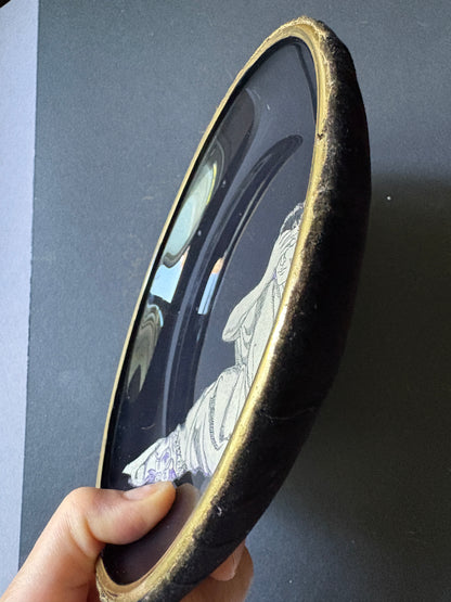Shelfie: Ancient Roman man leaning on triclinium