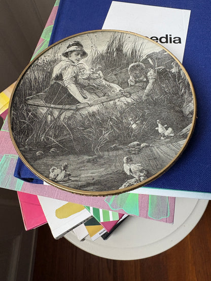 Shelfie: Mom on a boat with her children