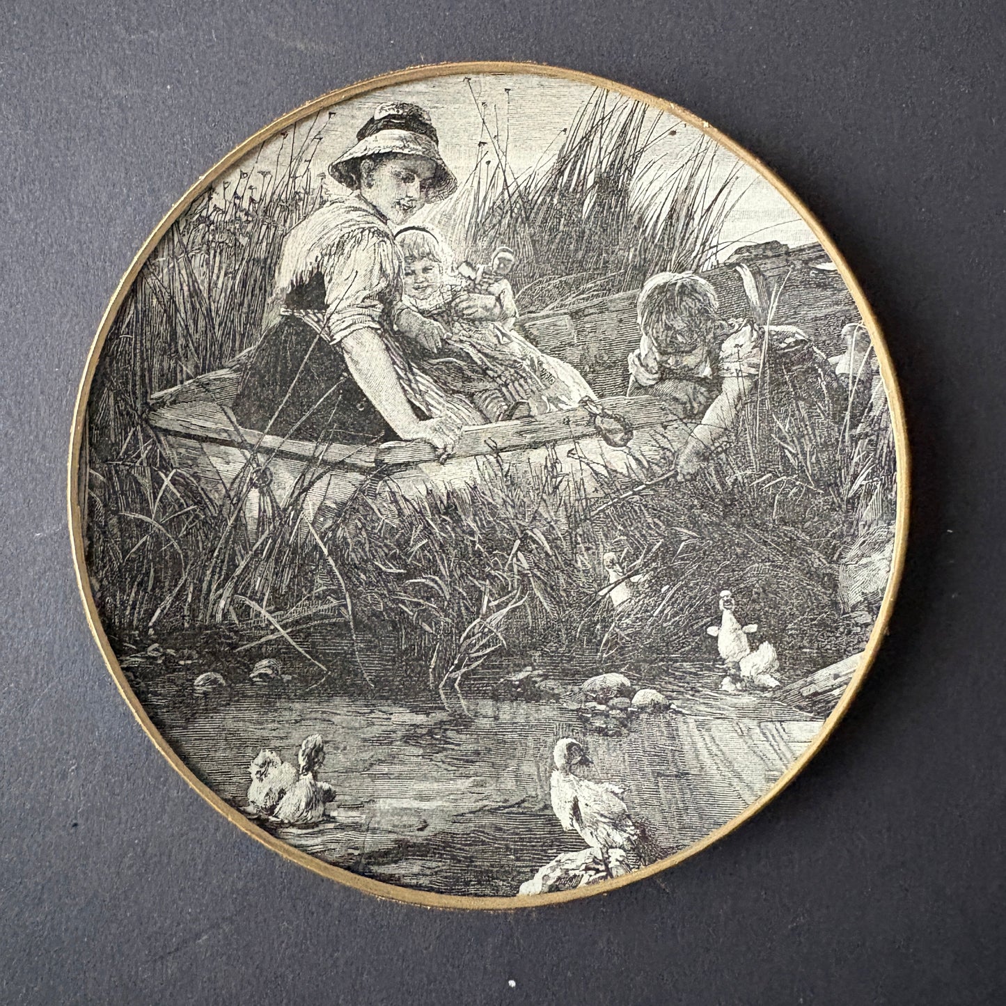 Shelfie: Mom on a boat with her children