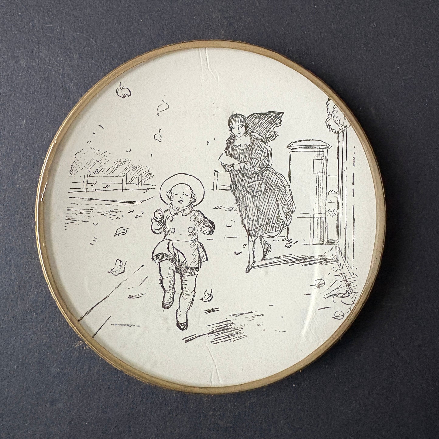 Mini Shelfie: Child Running on an Autumn Day