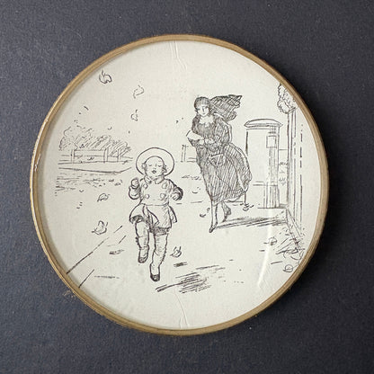 Mini Shelfie: Child Running on an Autumn Day