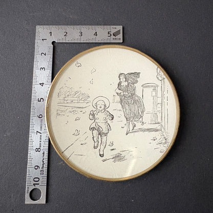 Mini Shelfie: Child Running on an Autumn Day