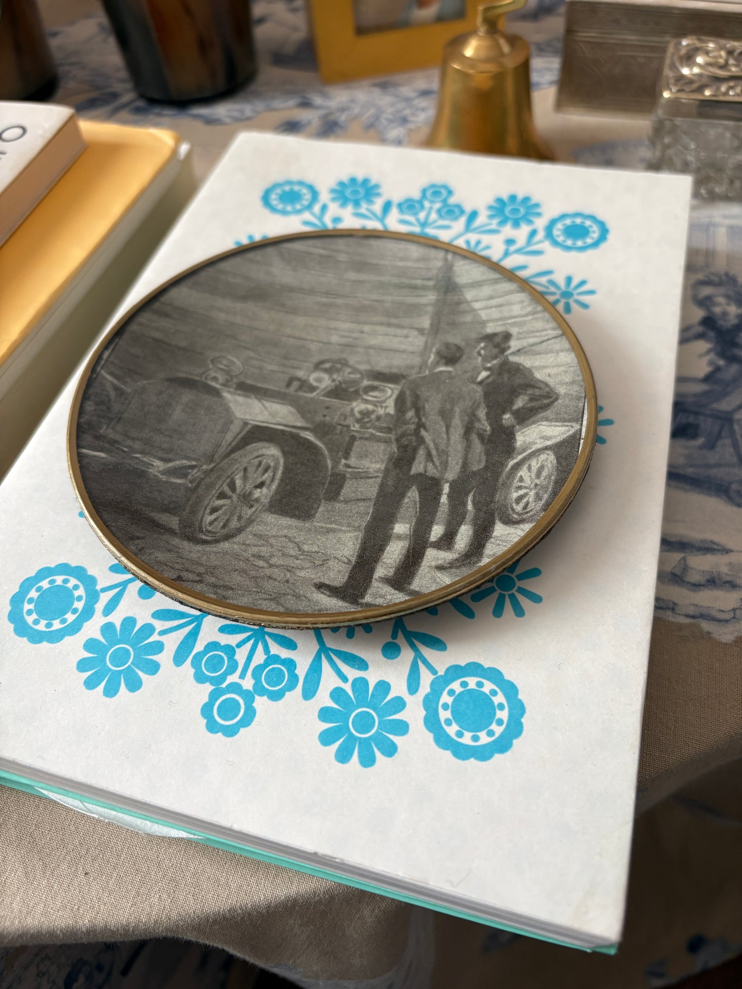 Shelfie: Mom on a boat with her children