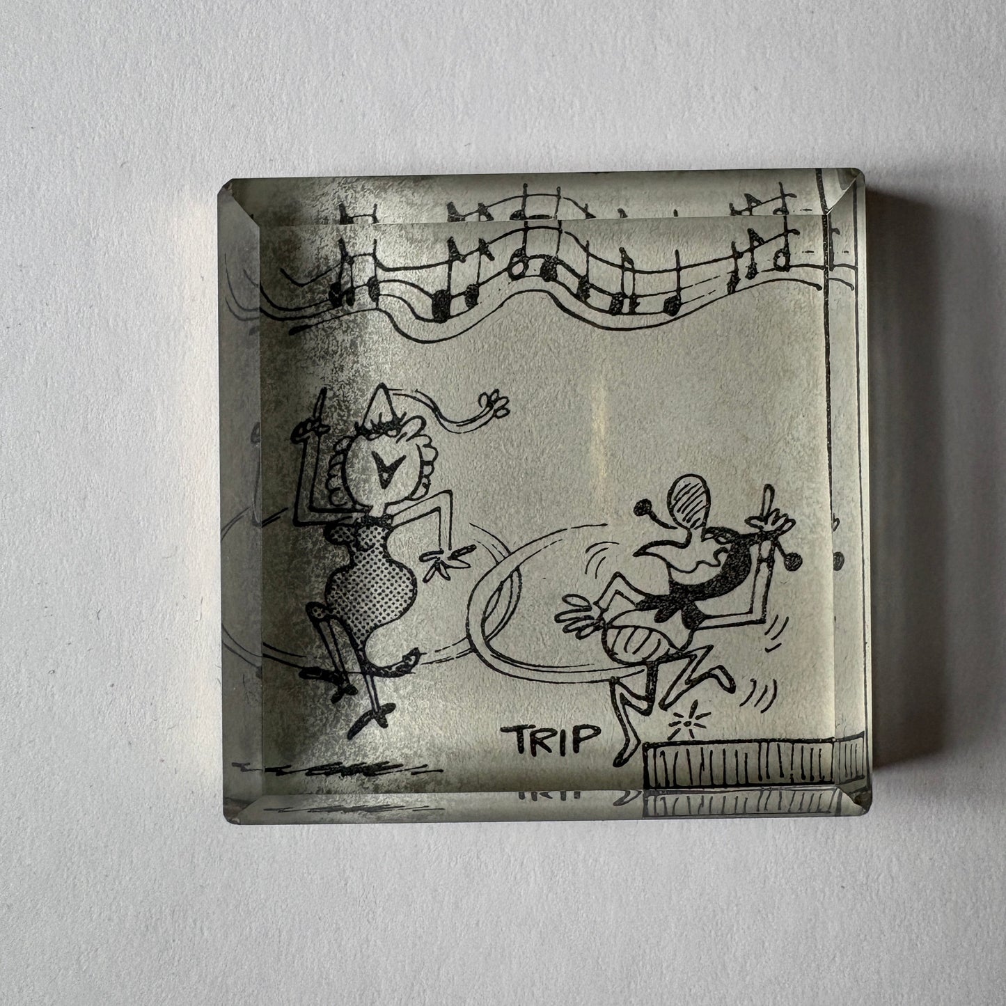 PostaFerma: Fermacarte in vetro – ritaglio originale da fumetto del 1977