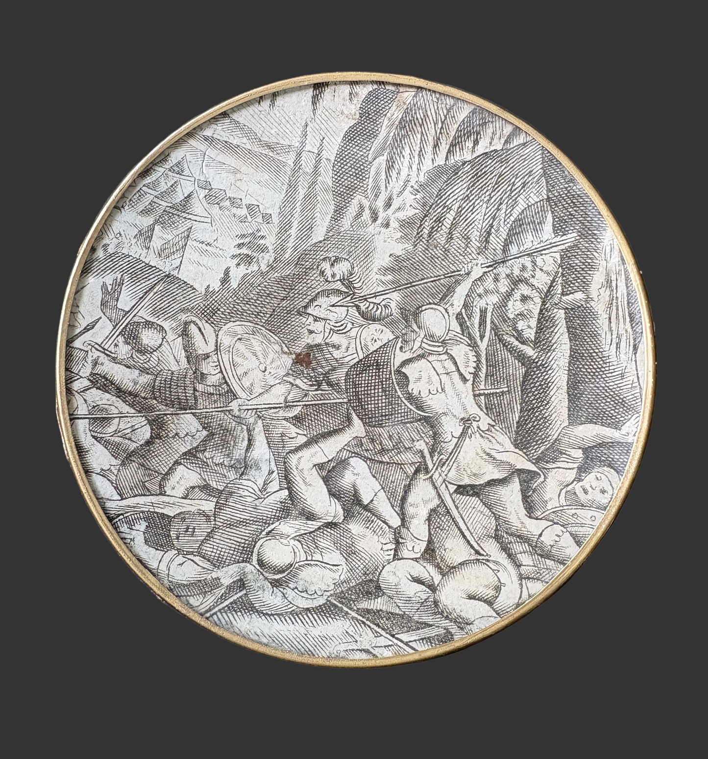 Shelfie Ø10 cm – L'Arc-en-Ciel, incisione 1669
