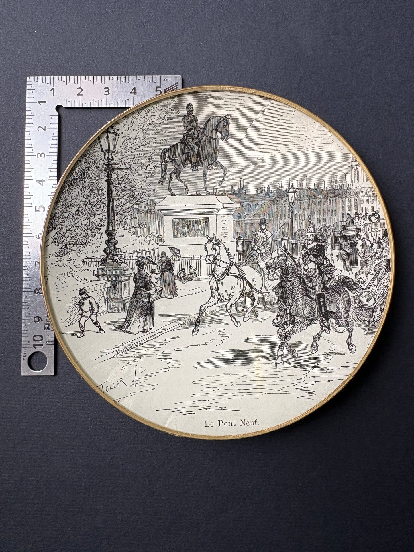 Shelfie Ø12 cm – Pont Neuf, Parigi 1840
