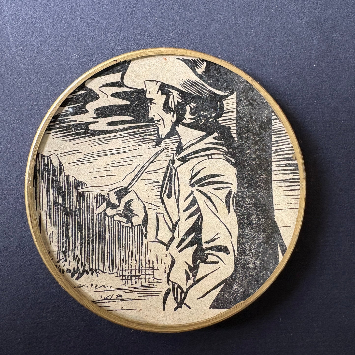 Mini Shelfie tondo 7 cm – Buffalo Bill 1948