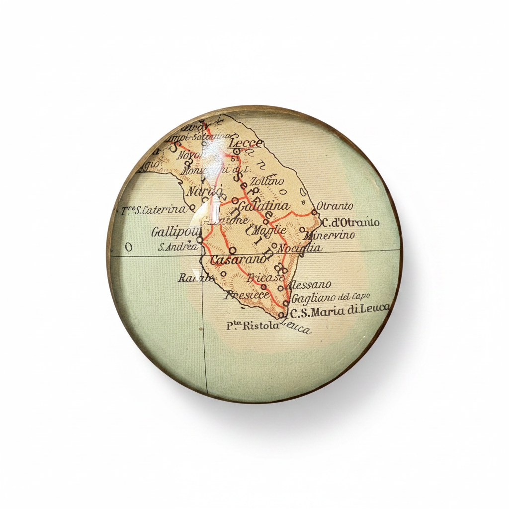 Occhiolino per strada: Salento, mappa originale 1932